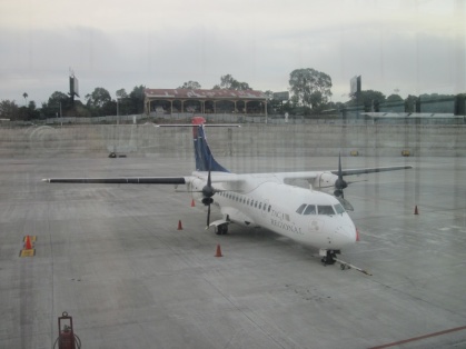 Unser Flugzeug nach Flores