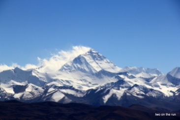 Zoooom auf den Mt. Everest vom Pass aus