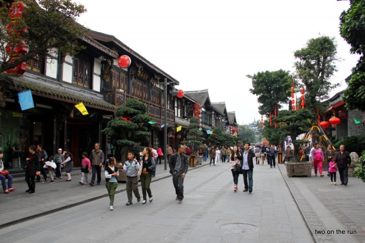 Historisches Viertel in Chengdu